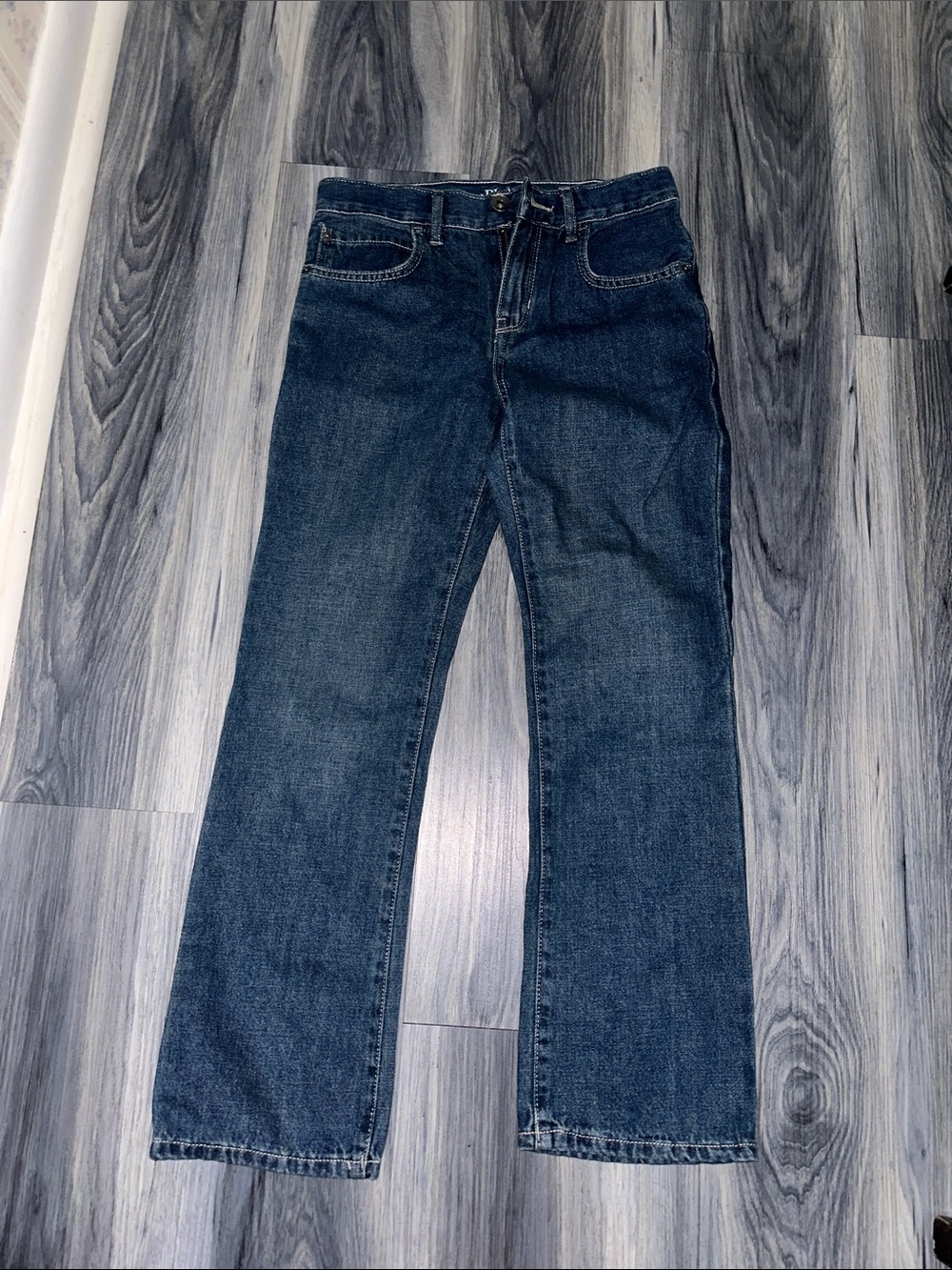 Classic Boy’s Dark Blue Straight-Leg Jeans